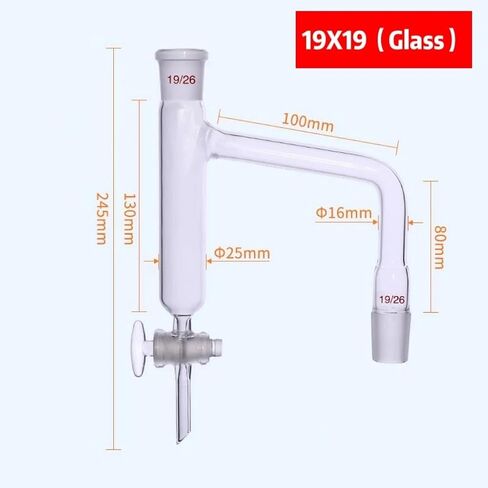 محول مستقبل التقطير مع صمام مكبس الزجاج/PTFE وفاصل الماء لفصل مياه الزيت (24 × 24 (زجاج)) in Saudi Arabia