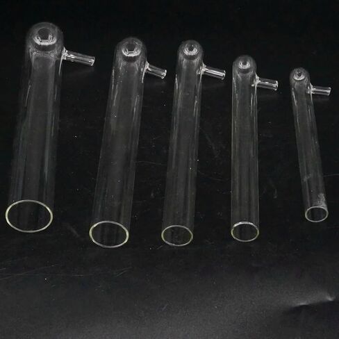 Glass Test Filter Tube Set - 15x100mm, 15x150mm, 18x180mm, 20x200mm, 25x200mm, 30x200mm, 30x300mm, 40x200mm, 40x300mm - Vacuum Bottom Side Arm for Lab Use(20x200mm) in Saudi Arabia