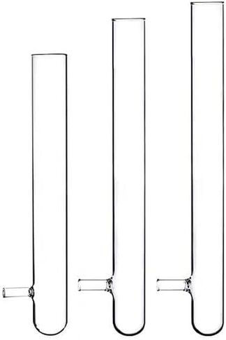 Glass Test Filter Tube Set - 15x100mm, 15x150mm, 18x180mm, 20x200mm, 25x200mm, 30x200mm, 30x300mm, 40x200mm, 40x300mm - Vacuum Bottom Side Arm for Lab Use(20x200mm) in Saudi Arabia