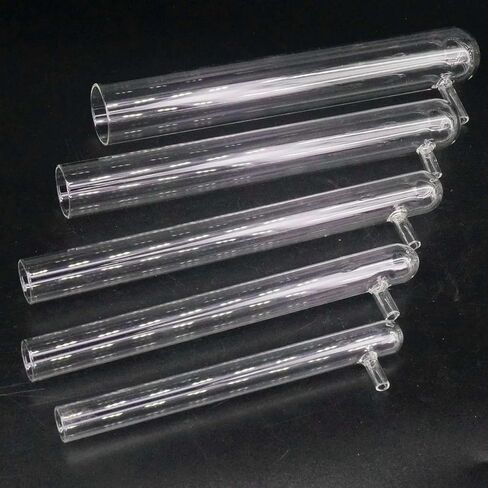 Glass Test Filter Tube Set - 15x100mm, 15x150mm, 18x180mm, 20x200mm, 25x200mm, 30x200mm, 30x300mm, 40x200mm, 40x300mm - Vacuum Bottom Side Arm for Lab Use(20x200mm) in Saudi Arabia