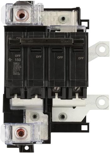 ABB THQMV150EP 150 Amp Main Circuit Breaker Conversion Kit • 150A Double-Pole Breaker for Top/Bottom Feed Load Centers • 22,000 AIC RMS Symmetrical • Includes Mounting Base • Safe & Reliable in Saudi Arabia