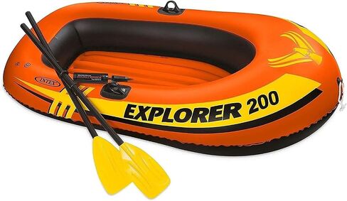 Inflatable Boat Set - Inflatable Fishing Boat, 2-Person Inflatable with Paddle, Pump for Water Drifting On Lakes in Saudi Arabia