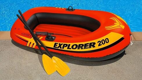Inflatable Boat Set - Inflatable Fishing Boat, 2-Person Inflatable with Paddle, Pump for Water Drifting On Lakes in Saudi Arabia