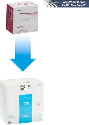 Georgia Pacific 29812 AccuWipe Premium Virgin Fiber Wipes, 4.50" x 8.25", 280/box in Saudi Arabia