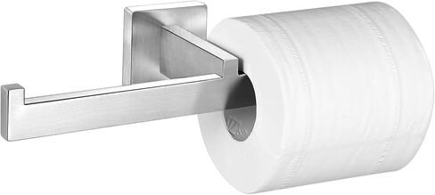 Double Toilet Paper Holder Brushed Nickel, SUS304 Stainless Steel 2 in 1 Square Dual Rolls Tissue Holder Wall Mounted for Bathroom Commercial in Saudi Arabia