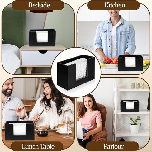 Paper Towel Dispenser Countertop, Black Paper Towel Holder Bathroom Toilet, Wooden Countertop Multifold Paper Towel Dispenser for C-Fold, Z-Fold, Trifold Paper Hand Towel Dispenser in Saudi Arabia