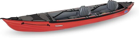 GUMOTEX Seashine Inflatable Kayak - Lightweight Tandem Boat for 2 Adults | Durable Sit‑On‑Top Inflatable Canoe | Stable Touring Kayak for Lakes, Rivers, and Sea Touring in Kuwait