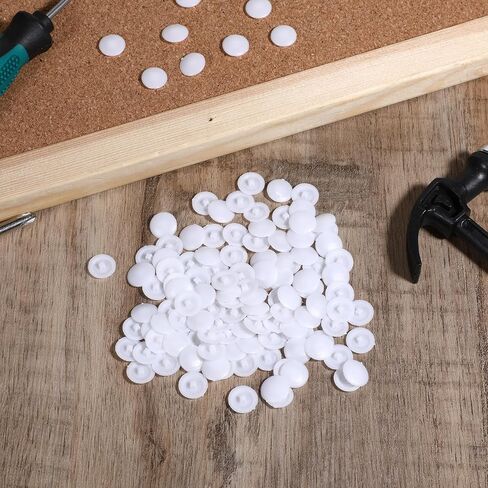 100 PCS CAPS ، حماية المسمار CAP CAP البلاستيك غطاء ثقب المسمار ذاتي التغلب على غطاء المسمار المسمار تركيبات الأثاث للخزانة ، خزانة الكتب ، مجموعة خزانة الأحذية المسمار in Saudi Arabia