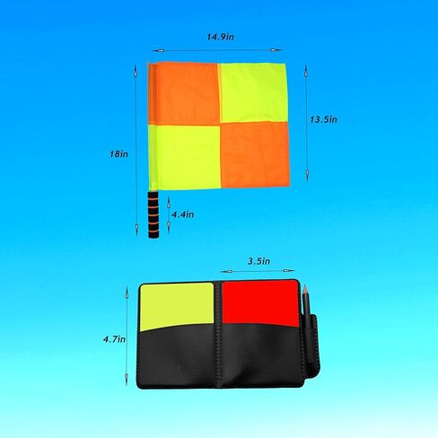 بطاقات كرة القدم الحكام لكرة القدم-حكام كرة القدم-صفراء صفراء-صافرة من الفولاذ المقاوم للصدأ مجموعة مرجع مدرب معدات إثبات المياه (Color001) in Kuwait
