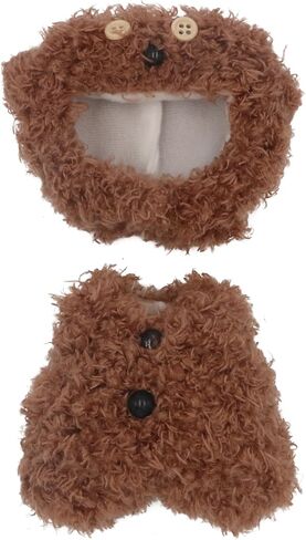 Doll Clothes, Outfits for Clothes Set, Accessories, Faking Animal Style Jumpsuit, Cute Fashion Dress Up Clothing for 17cm Doll (No Doll) (Bear) in Kuwait
