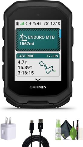 Garmin Edge MTB GPS Bike Computer مع خرائط درب كاملة اللون وتتبع الأداء المتقدم للدراجات الجبلية مع طقم التنظيف والمزيد in Saudi Arabia