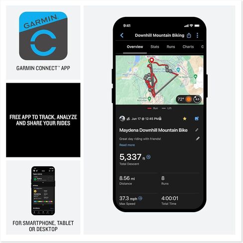 Garmin Edge MTB GPS Bike Computer مع خرائط درب كاملة اللون وتتبع الأداء المتقدم للدراجات الجبلية مع طقم التنظيف والمزيد in Saudi Arabia