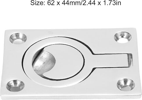 Lifting Ring,Flush Lift Handle, Deck Lifting Ring Silver for Yacht for Kayak in Kuwait