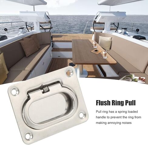 Lifting Ring,Flush Door Lifter, and Noiseproof Door Handle for Boat for RV and Yacht in Kuwait