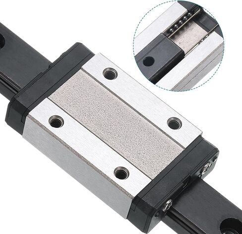 Uxcell MGN12 300mm الدليل الخطي السكك الحديدية مع MGN12H انزلاق كتلة كتلة تحمل الصلب والبلاستي in Saudi Arabia