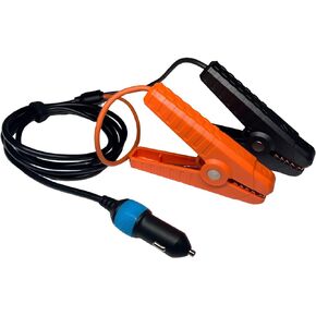 Alligator Clamp to Male Cigarette Lighter Extension Cable 6FT, 12 AWG Male Cigarette Lighter Socket to 12v Battery Alligator Clip, Cigarette Lighter Plug Adapter with Alligator Clips 12 Volt