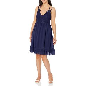 Feager Summer Dresses for Women 2023 Sexy Lace V Neck Spaghetti Strap Sun Dress Ruffle Short Boho Dress