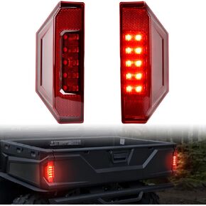 SAUTVS UTV Tail Lights for Polaris Ranger 1000 900 570/ General, Red LED Taillights Rear Brake Stop Lights for Polaris Ranger 900 XP 1000 570 Full Size RGR General 2015-2020 Accessories (2PCS)