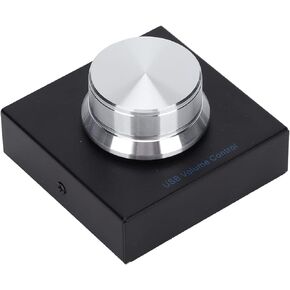 USB Volume Control, Knob One Key Mute Multimedia Volume Adjuster for PC Computer Speaker Audio, Plug and Play
