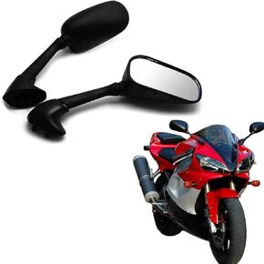 دراجة نارية الأسود سباق مرايا الرؤية الخلفية مرآة جانبية لياماها YZF R1 19982001 R6 19992005 R6S 20062008 SYHSJ-058 in Kuwait
