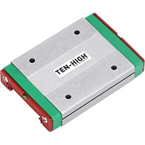 TEN-HIGH MGN7 150mm Linear Guide Rail Linear Motion Slide Rails Linear Motion Products, for 3D Printer and CNC Machine, 1pcs Rail + 1pcs MGN7H Block Bearing (Longer Block)