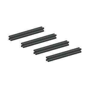 2020 Aluminum Extrusion Profile European Standard Linear Rail 2020 Aluminum Profile Frame Machine DIY 3D Printer Workbench CNC (200mm) 4PCS-Silver||500mm