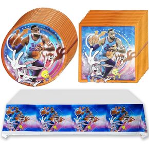 مستلزمات الحفلات لمربى الفضاء، 20 طبق، 20 منديل و1 مفرش طاولة، ديكور حفلات الفضاء in Kuwait