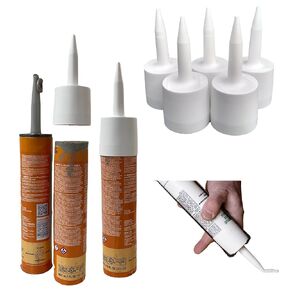 TubeANew Caulk Tube Saver - Repair and Reuse Dried or Clogged Tubes - 1 Pack, 5 Pieces