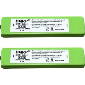 HQRP 2-Pack Gumstick Battery Compatible with Sony NC-5WM, NC-6WM, WM-701C, 1-528-231-11, WM-RX707, WM-F100, WM-FX675