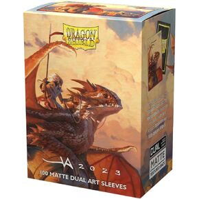 Dragon Shield Sleeves – Limited Edition Matte Dual Art: The Adameer 100 CT - Card Sleeves - Smooth & Tough - Compatible with Pokémon, Magic The Gathering Cards & Digimon MTG TCG OCG & Hockey Cards