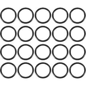 uxcell Nitrile Rubber O-Rings, 20mm OD 16mm ID 2mm Width, Metric Sealing Gasket, Pack of 20 in Saudi Arabia