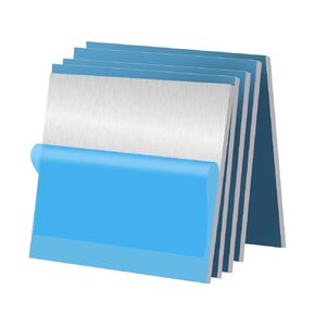 2PCS 6061 Aluminum Sheet Metal 1/4" x 8" x 10", Aluminum Plates Covered with Protective Film, Heat Treatable Aluminum Flat Bar for DIY Craft, Industry