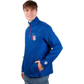 Ultra Game Men's Quarter Zip Fleece Pullover Sweatshirt with Zipper Pockets