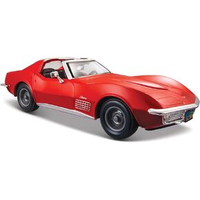 Maisto Model Compatible with Chevrolet Corvette 1970 RED 1:24 DIECAST MI31202R