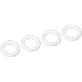 MECCANIXITY 1.1 Inch Foam Wreath Forms Round Craft Rings for DIY Art Crafts, Florists, Home Decoration Pack of 4