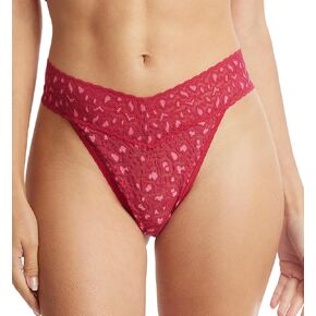 hanky panky Women's Cross Dyed Leopard Original Rise Thong