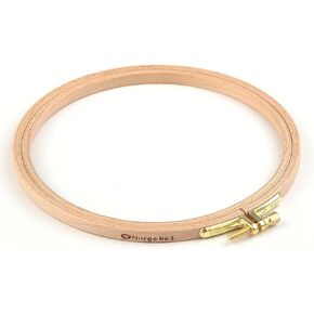 Premium Beech Wood Gold Clasp Embroidery Hoop 8mm (160mm = 6.29" ~ Approx 6")