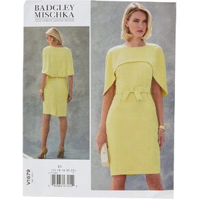Vogue Patterns Petite Dress, 14-16-18-20-22, Orange