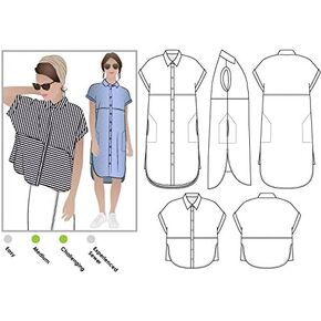 Style Arc Sewing Pattern - Blaire Shirt or Dress (Sizes 04-16)