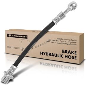A-Premium Rear Outer Brake Hydraulic Hose Compatible with Select Honda and Isuzu Models - Odyssey 1995-1998, Oasis 1996-1999 - Replace# 01466SX0000