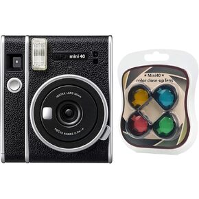 Mini 40 Filters Kit for Fujifilm Instax Mini 40 Instant Camera Accessories 4 Special Effect Color Close Up Lens Filter