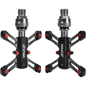 CYSKY Bike Bicycle Pedals Quick Release Pedals Aluminum Non-Slip Ultralight 9/16 inch for Mountain BMX MTB Bike Cycling Road Bike Pedals (1 Pair Black)