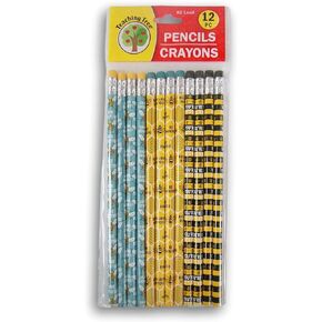 Pencils Reward Incentive with ''Bee-Lieve In Yourself'' Motivational Design - 12 Count