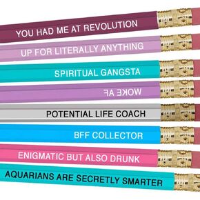 Whiskey River Astrology Pencil Set (Aquarius (January 20 - February 18))