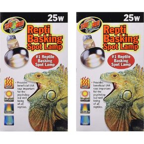 Zoo Med 2 Pack of Repti Basking Spot Lamps, 25 Watt