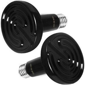 omaykey 150 واط 2 حزمة مصباح الحرارة السيراميك، ترقية سمكا الأشعة تحت الحمراء الزواحف سخان باعث الحرارة مصباح لمبة للحيوانات الأليفة حاضن حظيرة الدجاج سحلية السلاحف ثعبان حوض السمك، لا ضوء لا ضرر، 24 ساعة مصدر الحرارة in Kuwait