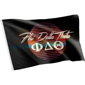 Desert Cactus Phi Delta Theta 80's Letter Fraternity Flag Banner 3 feet x 5 feet (Flag - 80â€™s)