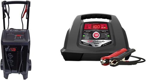 DSR131-250 أمبير (12 فولت) 125 أمبير (6 فولت) 50 أمبير 6 فولت/12 فولت برو شاحن بطارية السيارة الذكية - شاحن بطارية تلقائي بالكامل، صيانة البطارية وشاحن سيارة محمول للموزع + استخدام المتجر in Saudi Arabia