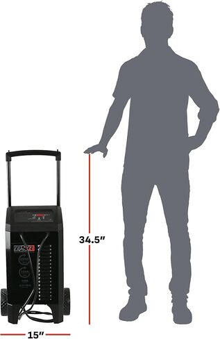 DSR131-250 أمبير (12 فولت) 125 أمبير (6 فولت) 50 أمبير 6 فولت/12 فولت برو شاحن بطارية السيارة الذكية - شاحن بطارية تلقائي بالكامل، صيانة البطارية وشاحن سيارة محمول للموزع + استخدام المتجر in Kuwait
