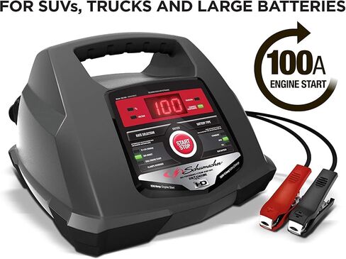 DSR131-250 أمبير (12 فولت) 125 أمبير (6 فولت) 50 أمبير 6 فولت/12 فولت برو شاحن بطارية السيارة الذكية - شاحن بطارية تلقائي بالكامل، صيانة البطارية وشاحن سيارة محمول للموزع + استخدام المتجر in Saudi Arabia